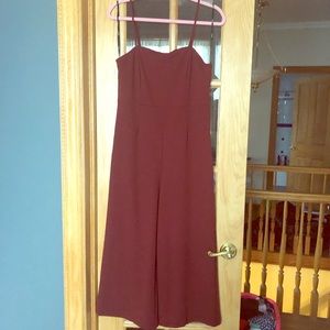 F21 Brick Color Jumpsuit